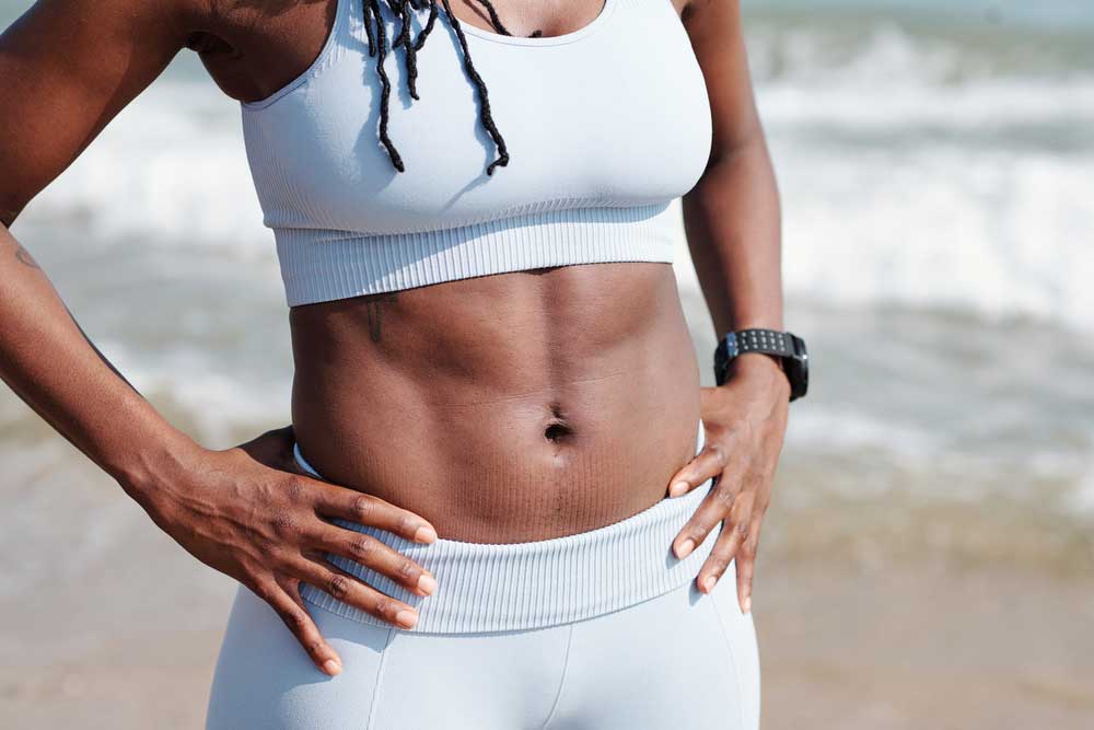 patient with body contouring treatment for summer